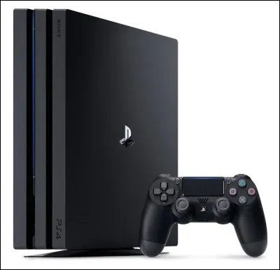 Quelle est la couleur du logo PS4 sur cette image ?