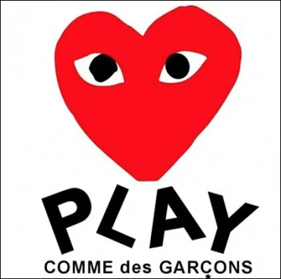 Comme des garçons est une marque japonaise de prêt à porter de luxe.