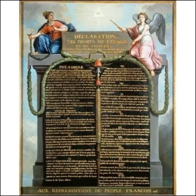 Le 26 août de quelle année est promulguée la déclaration des droits de lhomme et du citoyen ?
