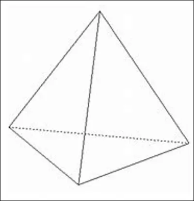 C'est un tétraèdre.