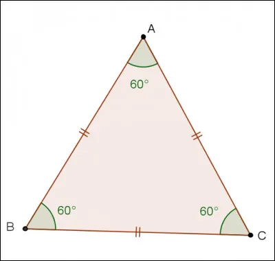 C'est un triangle isocèle.