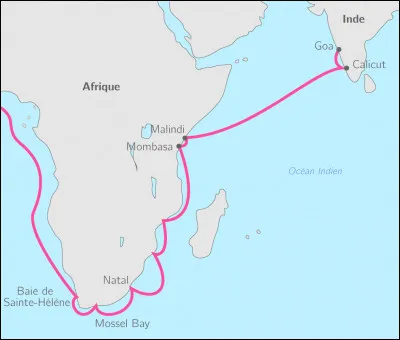 À la fin de ce XVe siècle, en 1498, un navigateur portugais sera le premier à arriver aux Indes par le cap de Bonne-Espérance. 
Comment se nommait-il ?