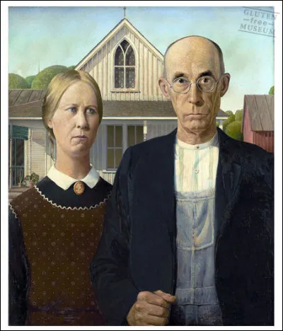 Chez Grant Wood, on cherche encore l'instrument idoine qui manque au tableau ! Alors, selon vous ?