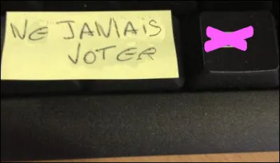 Ok, j'ai compris... (Prenez le bon parti, ou choisissez la bonne touche !)