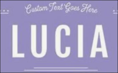 Oh ! Lucia est de quelle origine ?