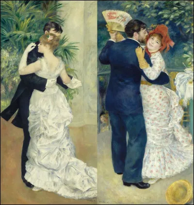 Parmi ces deux couples, lequel danse en ville ?