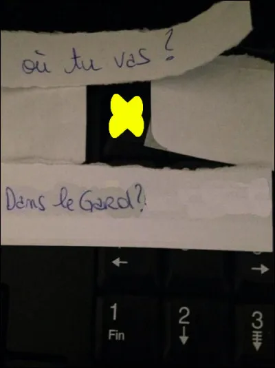 Ma foi, je veux bien être pont du...
[Quelle est la bonne touche ?]