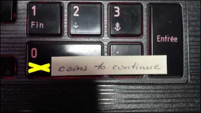 C'est le moment d'aller au coin (avec le bonnet d'Ann !)
[Quelle est la bonne touche ?]