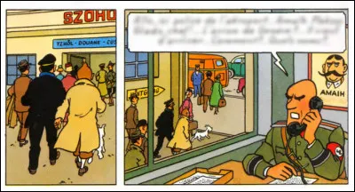 1954 > Herg&eacute; serait-il visionnaire ? On voit en 2e case le portrait d'un homme au nom plut&ocirc;t oriental (le fameux "Ama&iuml;h") recherch&eacute; pour terrorisme. Qu'en est-il ?