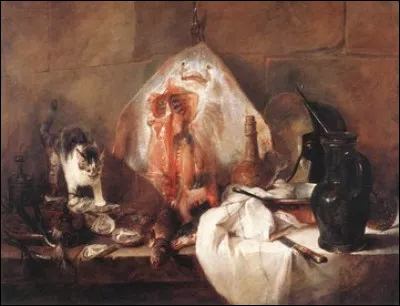 Ce tableau de Jean Siméon Chardin aurait pu s'intituler "La raie au milieu", mais ce n'est pas le cas. Quel est son titre ?