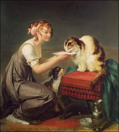 Cette peintre de la fin du XVIIIe siècle a travaillé des scènes d'intérieur avec de sublimes drapés. Quel est son nom ?