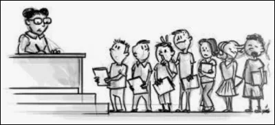 C'est bientôt à ton tour de réciter ta poésie ; devant toi, il y a encore 2 personnes.
Comment te sens-tu ?