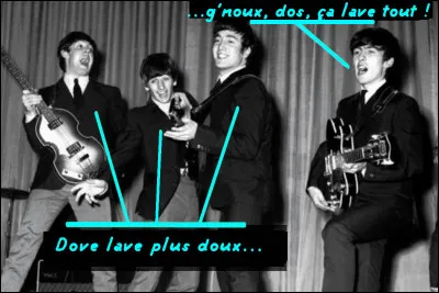 Et les Beatles - toujours eux - ont investi dans une yaourtière S** pour les paroles de cette réclame pour une célèbre marque de cosmétique !