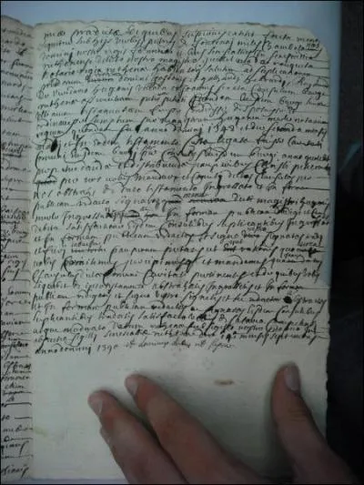 Pour ceux qui sont fchs avec ces critures mdivales, une compensation. Ce texte a t crit bien plus tard et reprend un testament mdival. D'aprs vous, quand a-t-il é