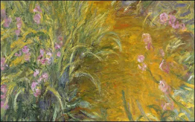 Qui est l'auteur de ce tableau intitulé ''Le Chemin à travers les iris'' ?