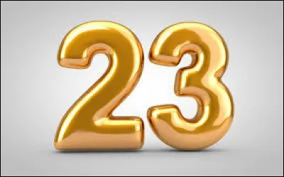Comment écrit-on le nombre "23" en chiffres romains ?