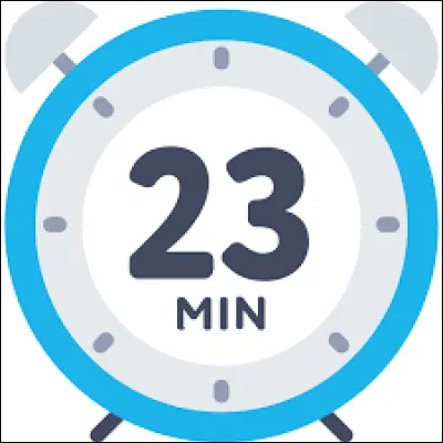 Combien y a-t-il de secondes dans 23 minutes ?