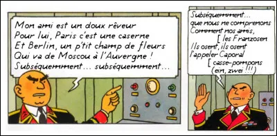 Ce militaire bordure semble taillé pour interpréter cette chanson de ...