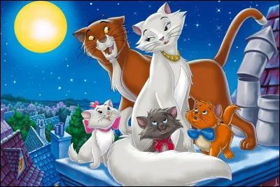 W : Walt Disney. Comment s'appelle le film de Walt Disney qui comporte des chats nommés Duchesse, Marie, Toulouse et Berlioz ?