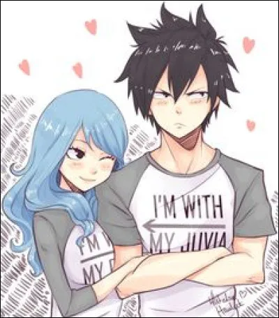 Comment s'appelle le couple formé par Juvia et Grey ?
