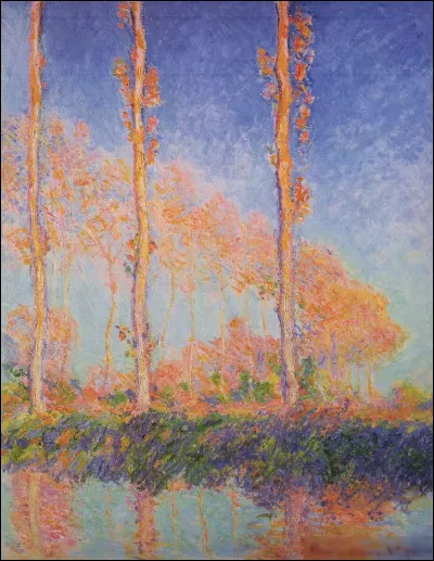Qui a peint "Trois abres roses, automne" ?