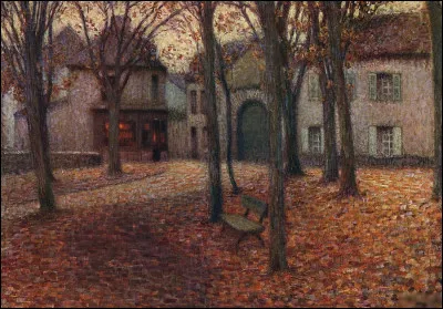Quel pointilliste a réalisé "Le Village en automne" ?