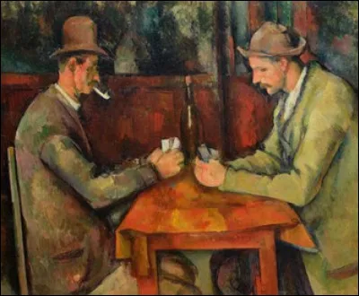 Qui a peint vers 1890 ce tableau intitulé "Les Joueurs de cartes" ?