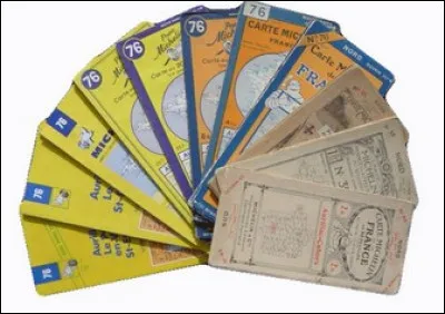 En quelle année démarrent les célèbres cartes routières Michelin, liées au développement de l'automobile ?