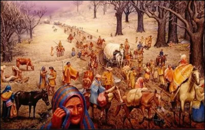 Vers quel territoires les "Indiens" devaient-ils être déportés ?