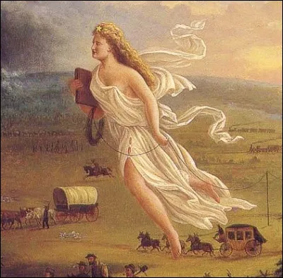 Quel expression le journaliste John O Sullivan emploie-t-il, en 1845, pour désigner la mission divine que représente la colonisation et l'expansion de la civilisation vers l'Ouest ?