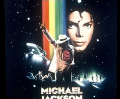 Sur l'affiche de quel film musical avec Michael Jackson y a-t-il un arc-en-ciel ?