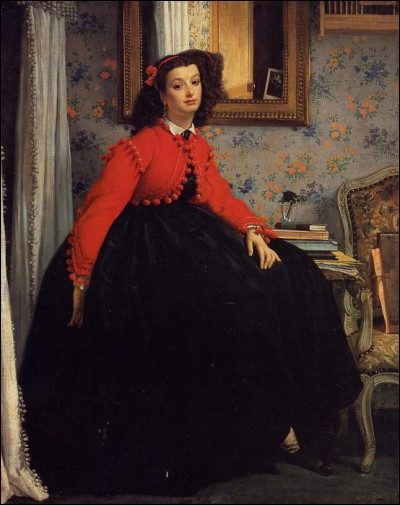 Quel peintre du XIXe a réalisé "Portrait de Mademoiselle I.L" ?