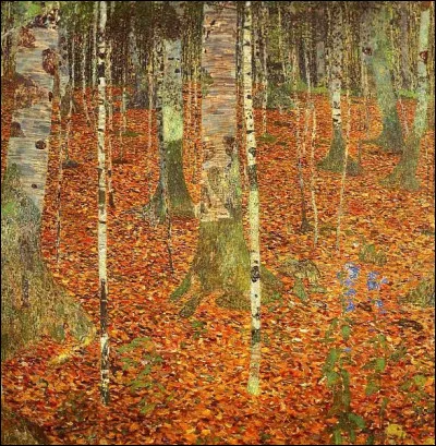 Quel peintre est l'auteur du tableau "Forêt de bouleaux" ?
