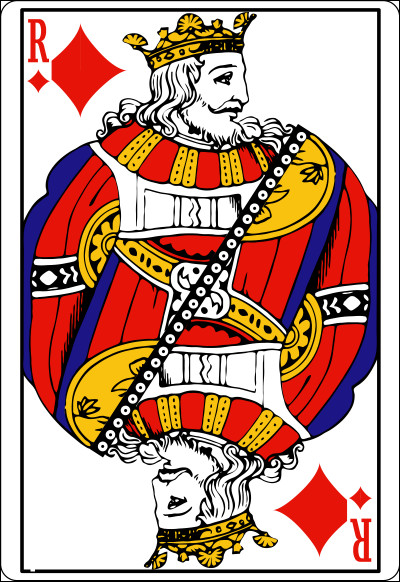Dans le jeu de 52 cartes français, quel est le nom du roi de carreau ?