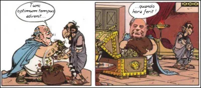 Le ministre Raimundus Barrus restait pointilleux sur la ponctualité des trains (de hausse des prix !)
[Traduisez en toute justice !]