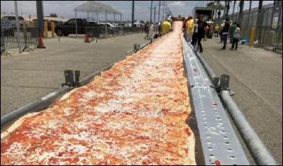 Quel pays a battu le record du monde de la pizza la plus longue en 2017 ?