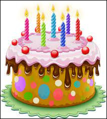 Quant à son anniversaire, on lui souhaite ce gâteau que l'on espère très vif !