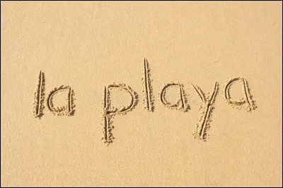 Quelle est la traduction française de "playa" ?