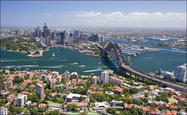 C'est la plus grande ville australienne avec 5 millions d'habitants :
