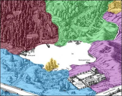 À qui appartient le territoire en violet ?