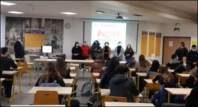 Tu es dans la cour, avec ta classe et tu attends le prof. Le prof est en retard. Mais vous pensez tous qu'il est absent. Que fais-tu ?