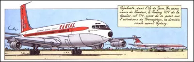 C'est la 1e image du "Vol 714 pour Sydney" avec lequel arrivent nos amis &agrave; Djakarta : Que peut-on en dire ? (Soyez perspicaces et observateurs !)