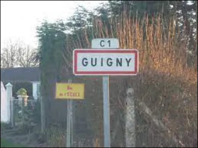 Nous sommes dans les Hauts-de-France, à l'entrée de Guigny. Commune de l'arrondissement de Montreuil-sur-Mer, elle se situe dans le département ...