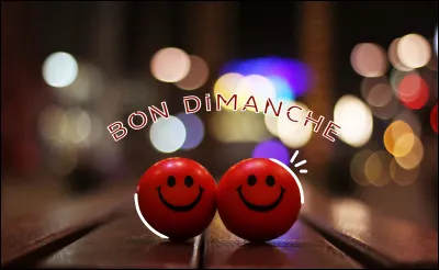 Et "dimanche" se dit...