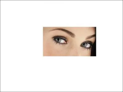 Brune aux yeux bleus, je suis ... . .