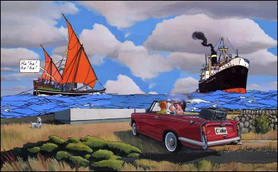 Précisons que le rire que l'on perçoit du voilier est celui du capitaine Haddock.
[Quel est cet album ?]