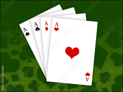 Où est situé le carré d'as au jeu de poker ?