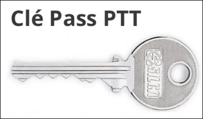 Quel est le nom de cette clé passe-partout qui permet d'ouvrir toutes les boîtes aux lettres ?