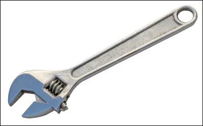 Quel est le nom de cet outil, une clé à ouverture variable dont l'écartement est réglé par une molette ?