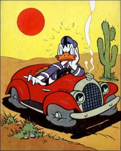 Quelle est la plaque dimmatriculation de la voiture de Donald ?